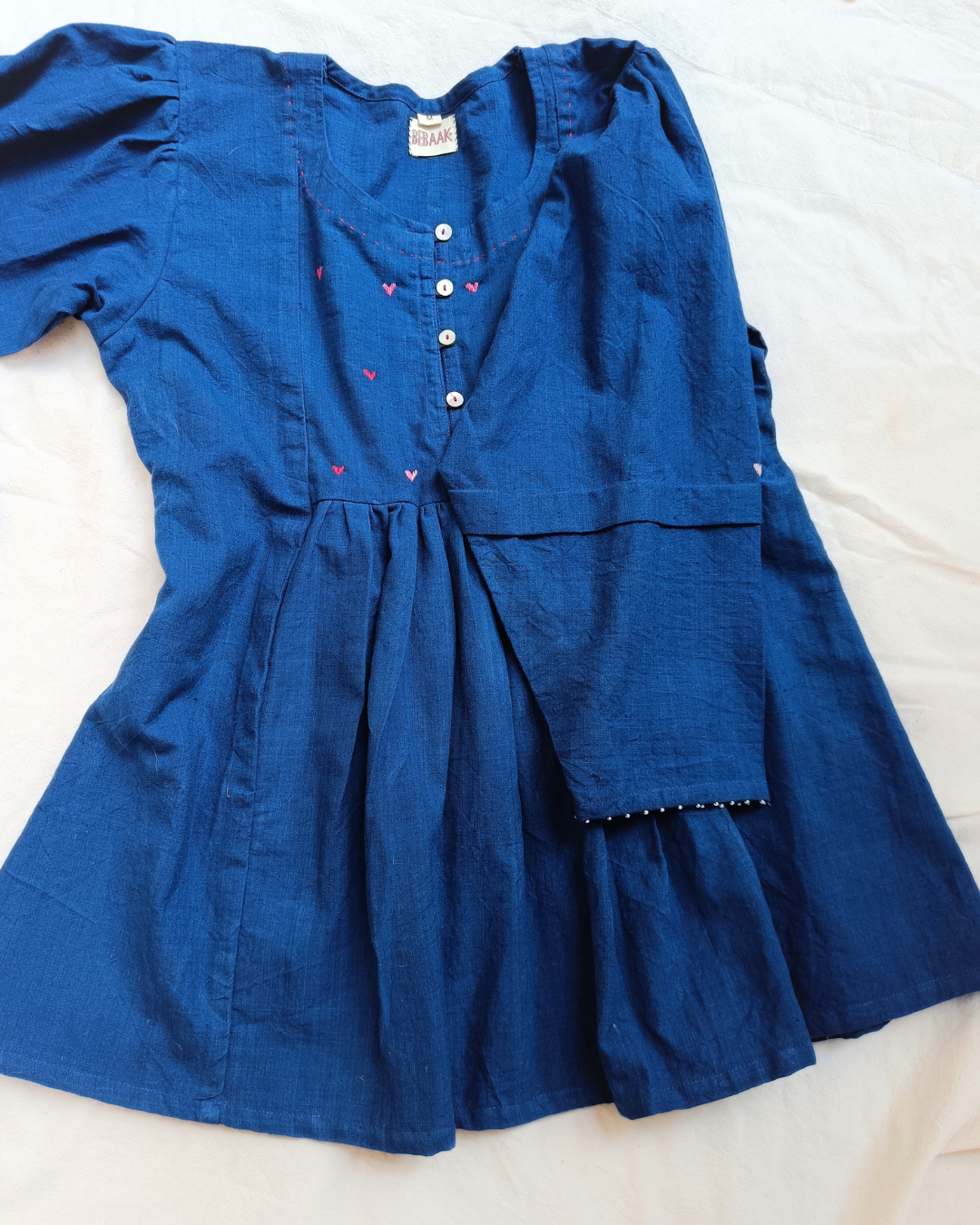 Blue heart top