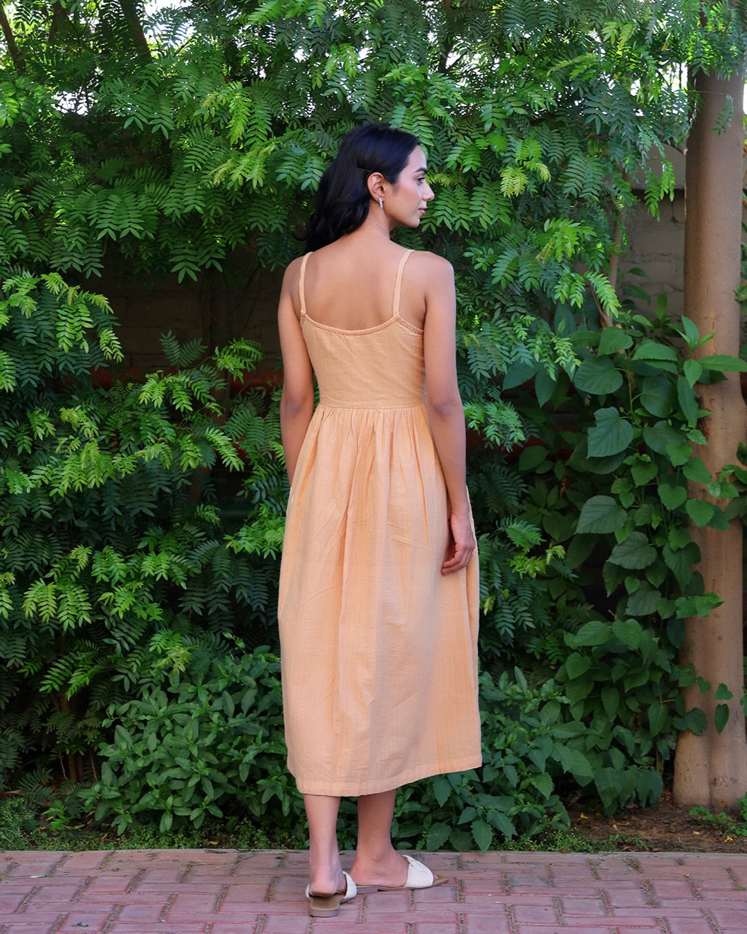Dil Beige Handwoven Dress
