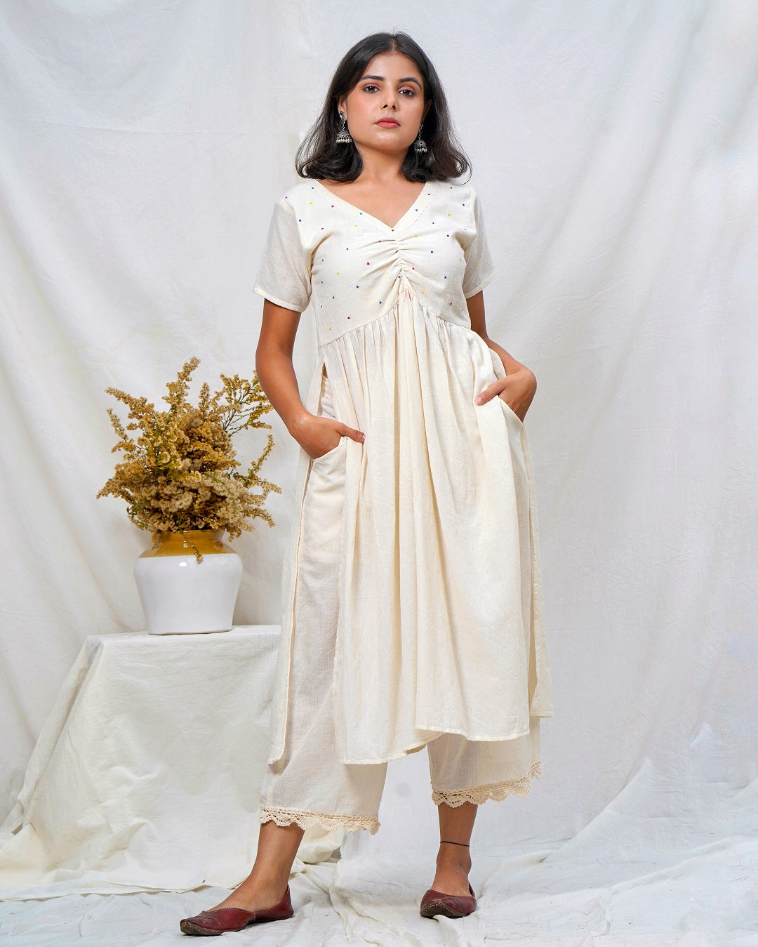 Shiuli cotton tunic set