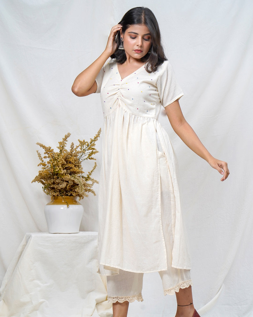 Shiuli cotton tunic set
