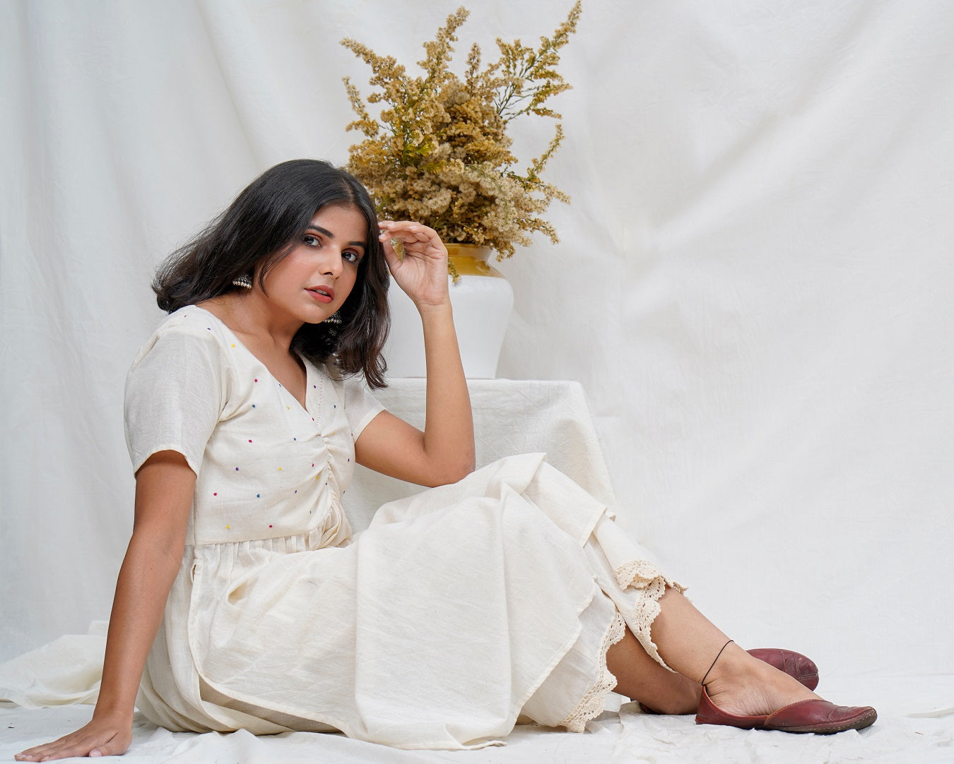Shiuli cotton tunic set