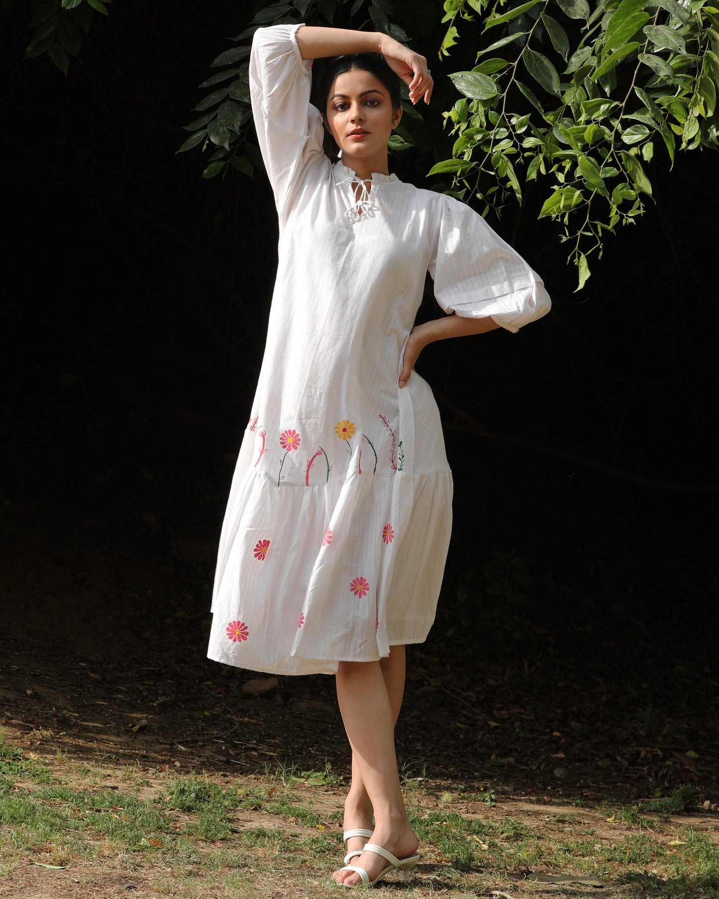 White brunch dress from Bebaak