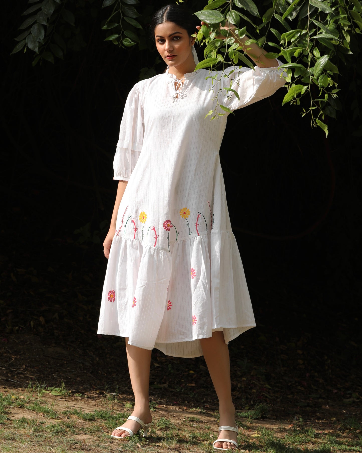 White brunch dress from Bebaak