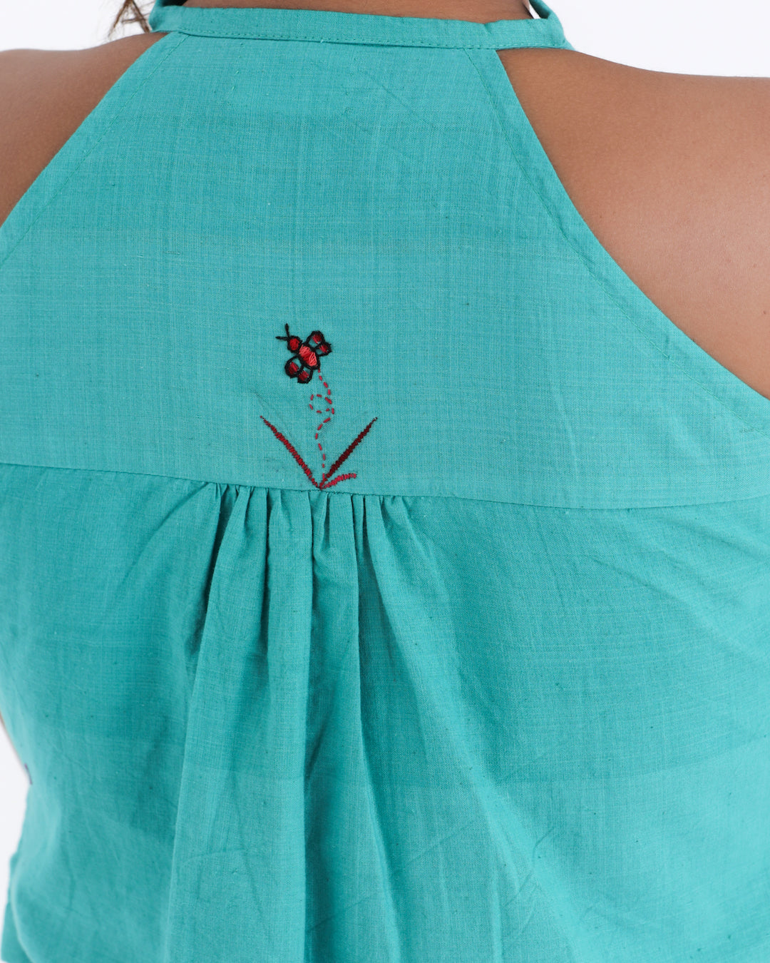 Shop Teal green cotton co-ord set