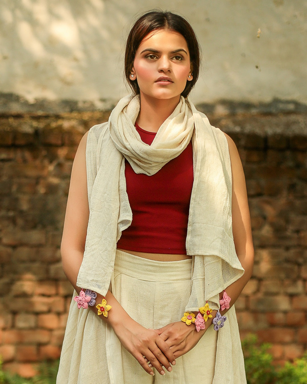 Kora floral stole