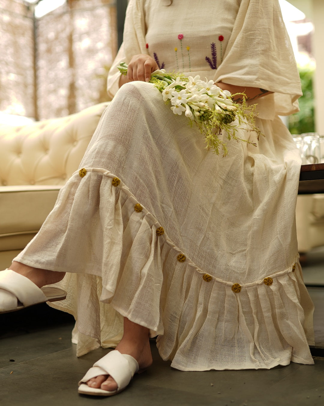 Anna embroidered kora dress