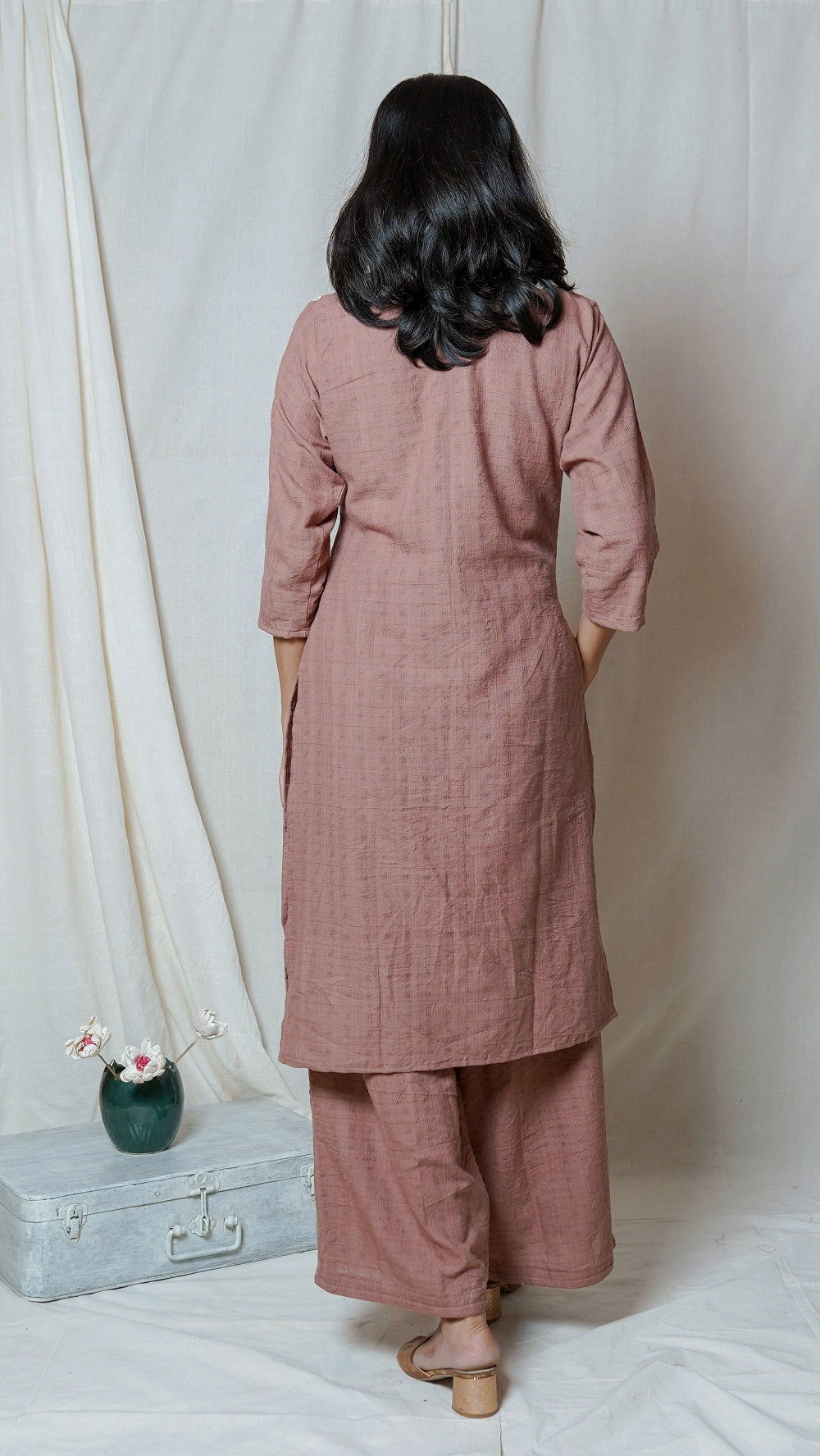 Shop Brown tunic set online at bebaakstudio.com