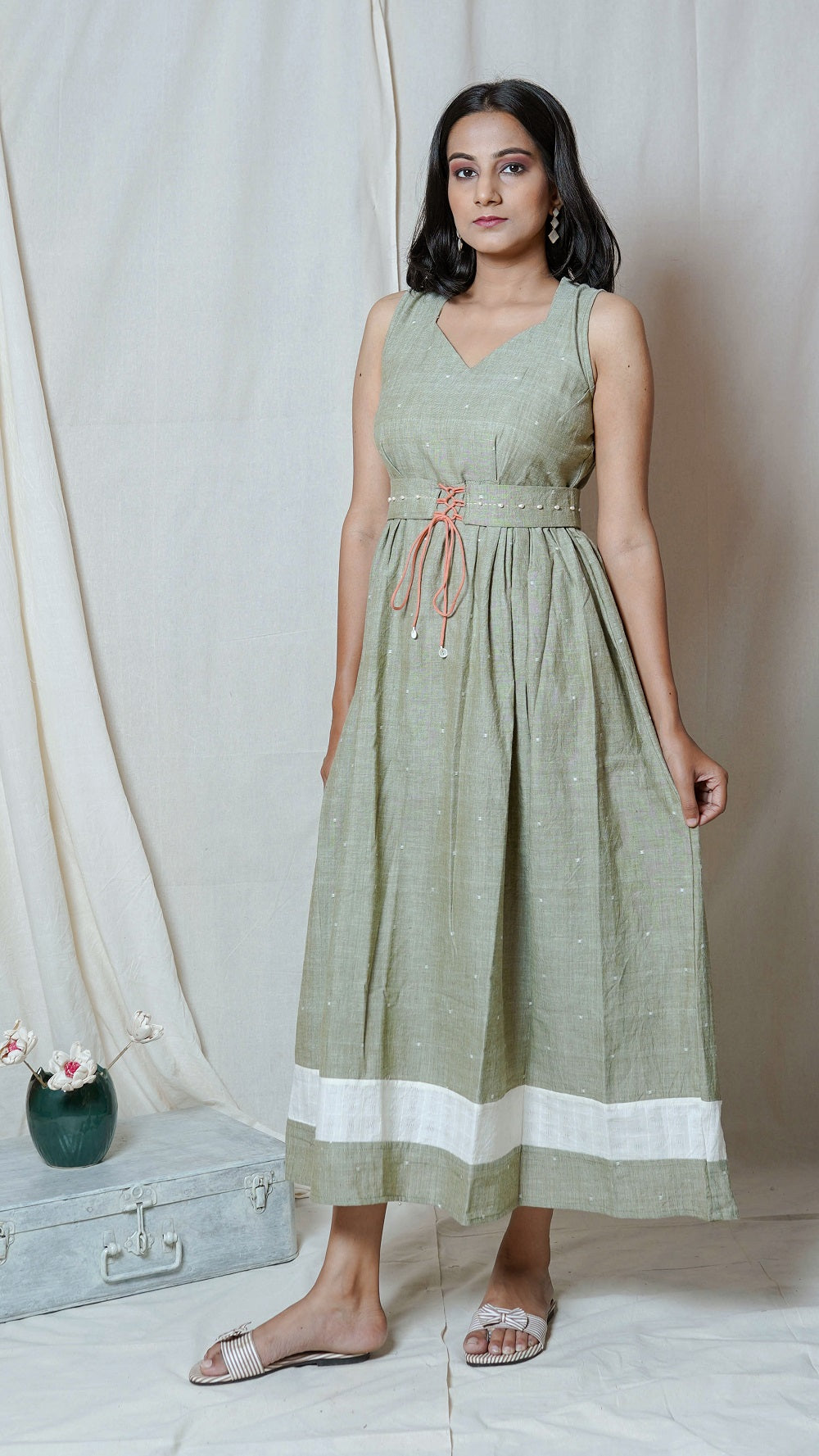 Shop Olive maxi dress online at bebaakstudio.com