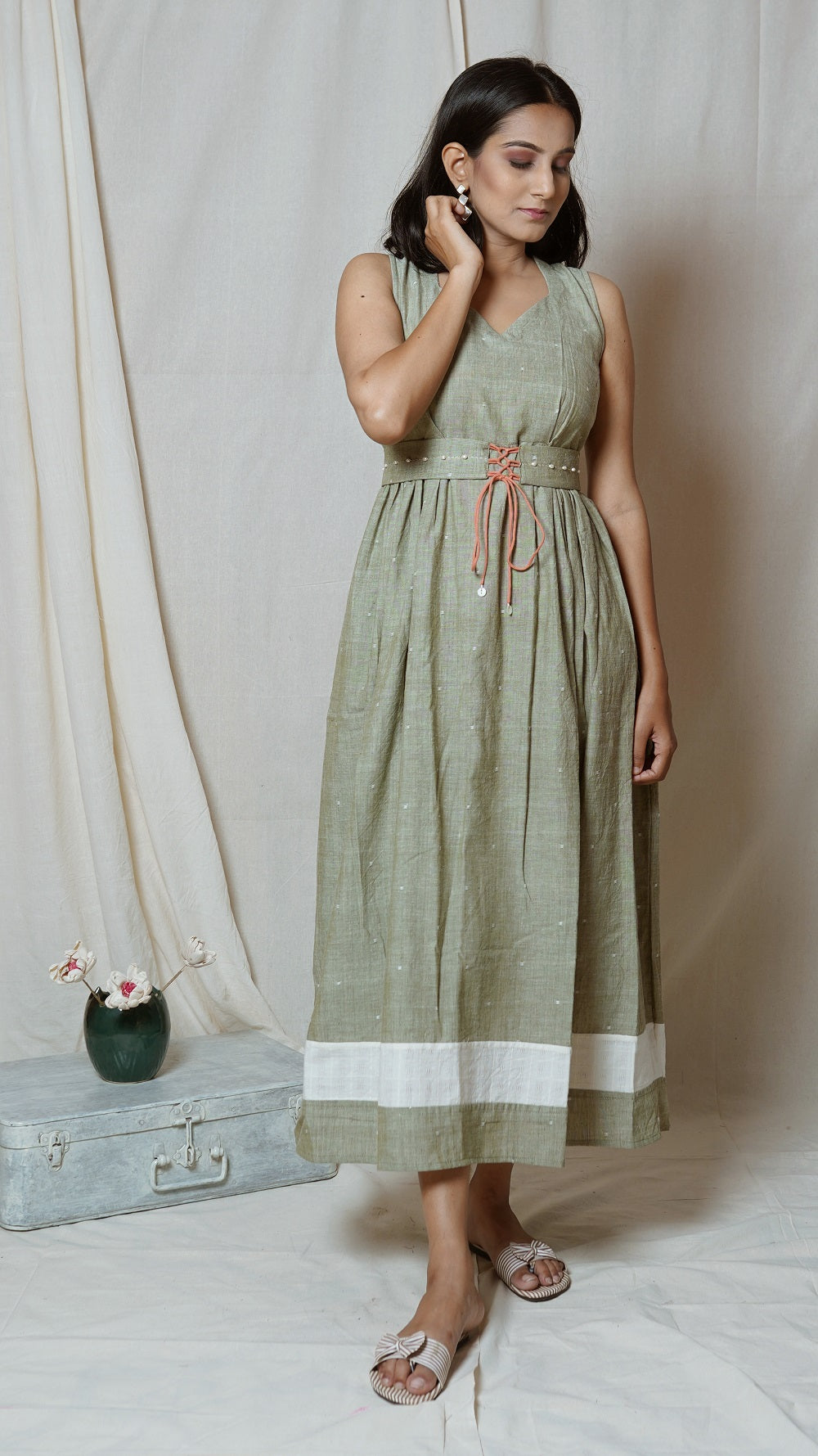 Shop Olive maxi dress online at bebaakstudio.com