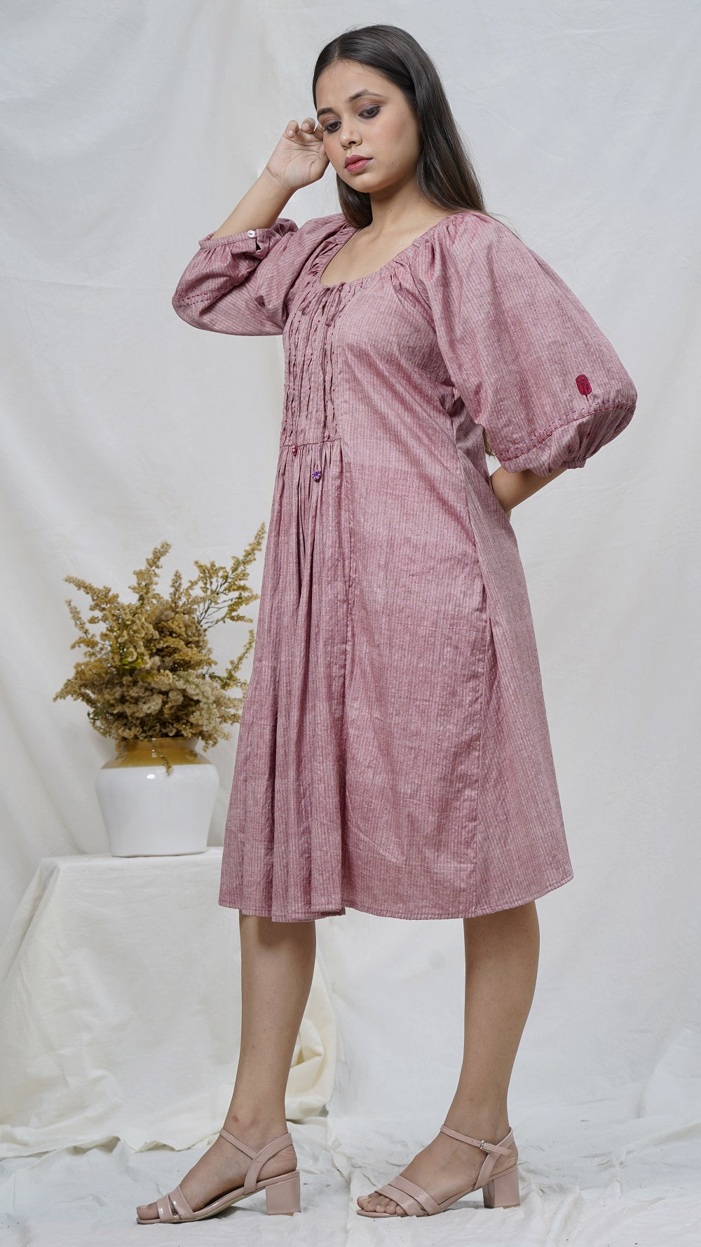 Rosa raglan midi dress online available at bebaakstudio.com