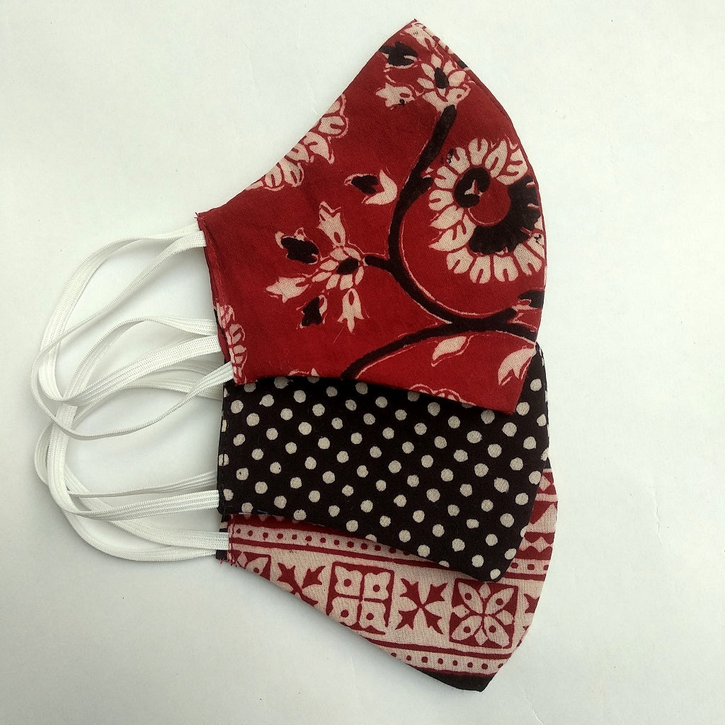 Bagh natural dye cotton Face mask