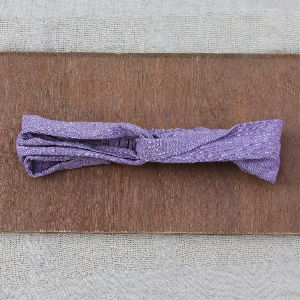 Lavender crossover headband