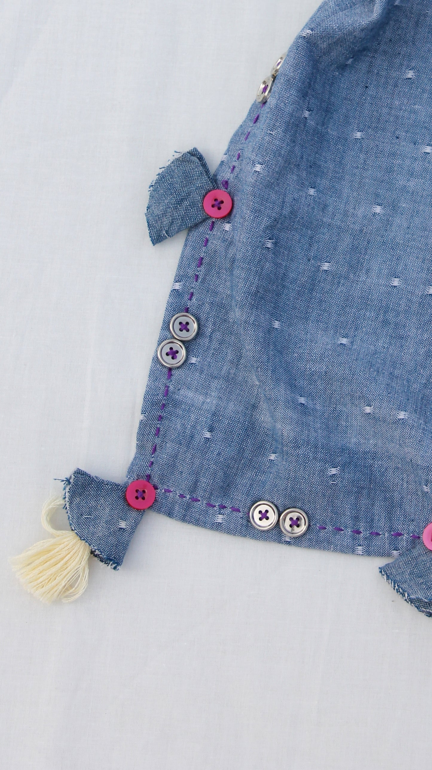 Grey tassel stole