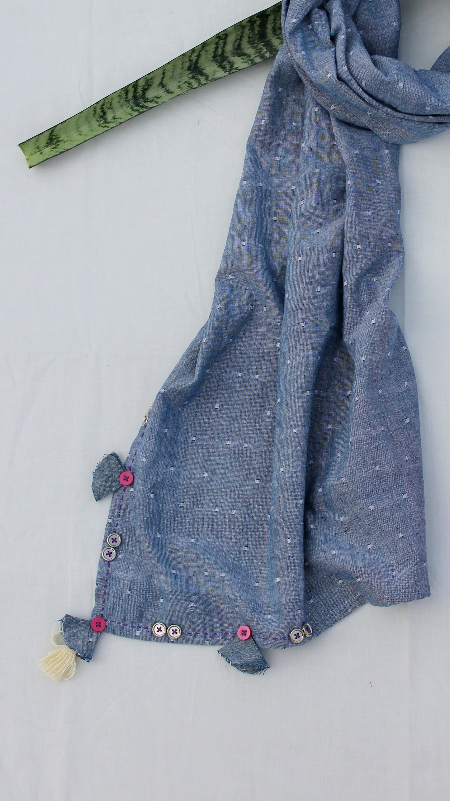Grey tassel stole
