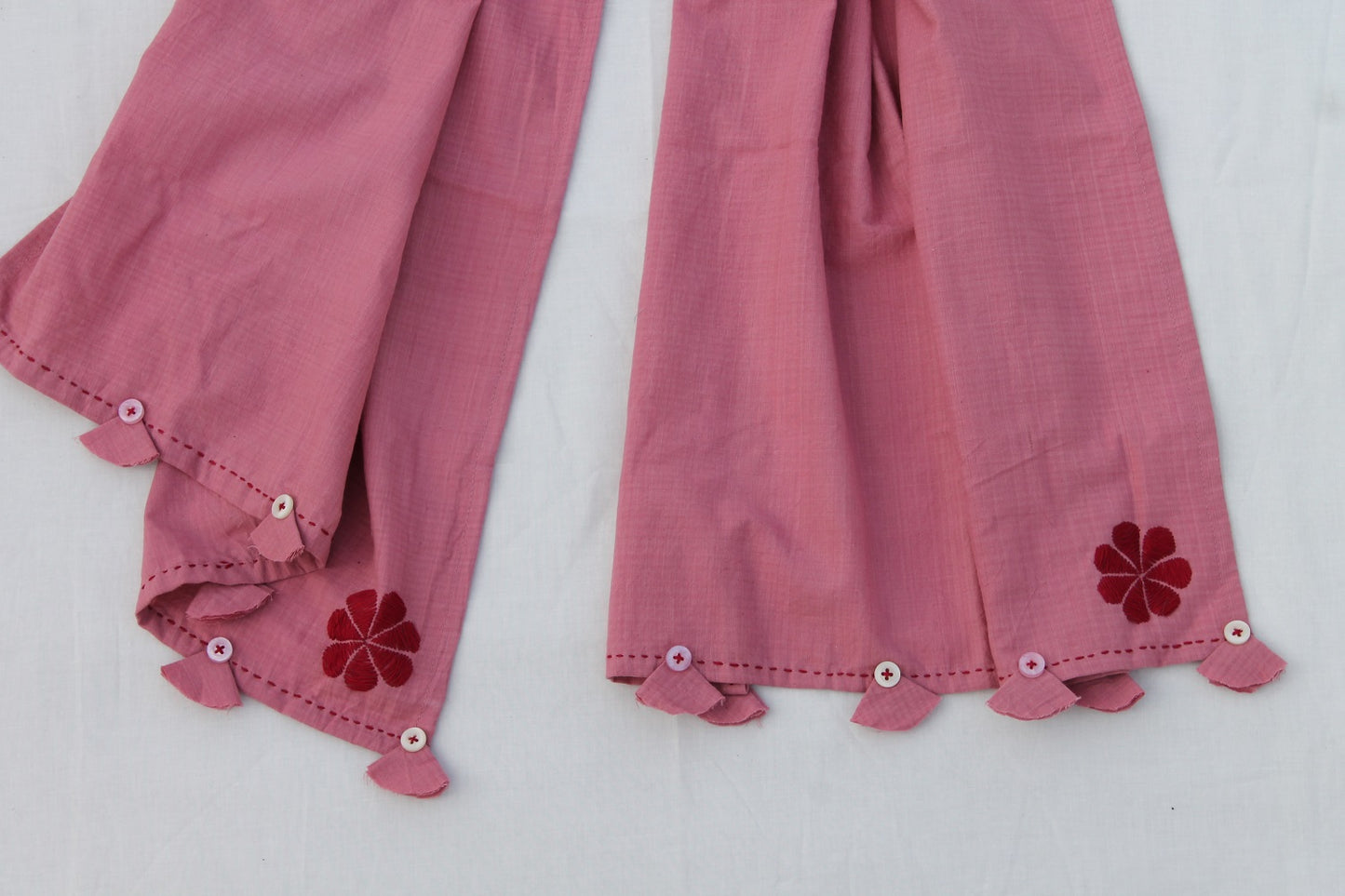 Mauve embroidered stole