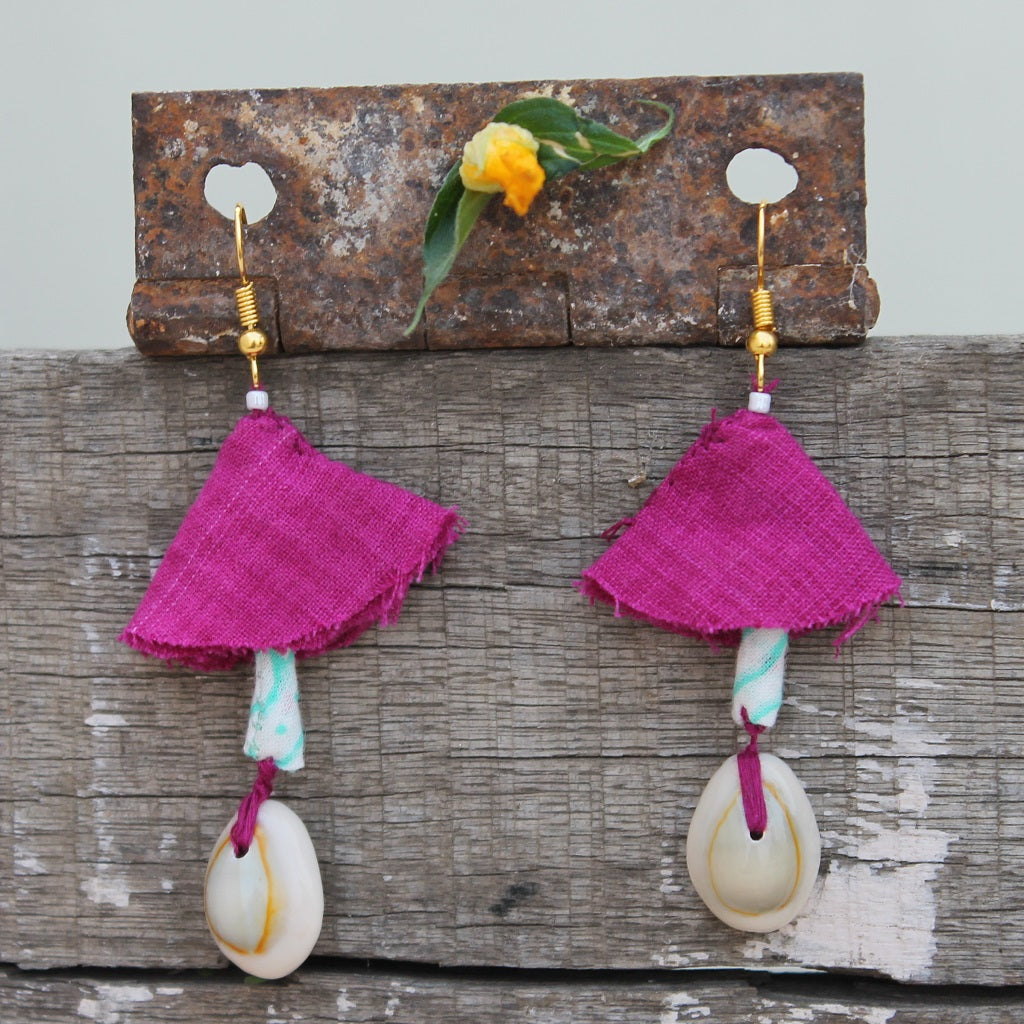 Pink latkan earring