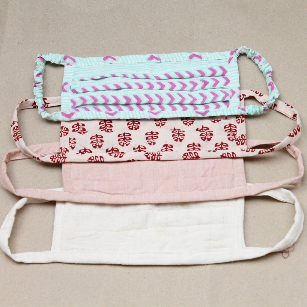 Solid and print cotton Face mask