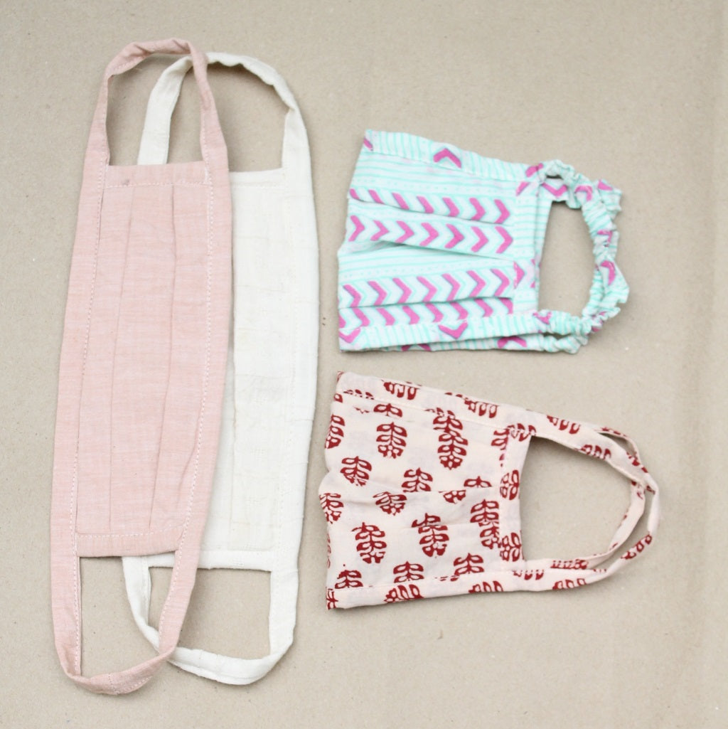Solid and print cotton Face mask