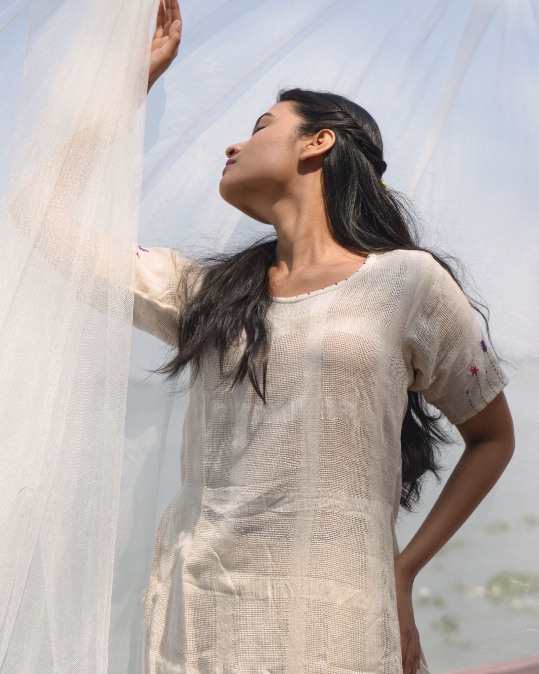 Kora embroidered tunic set