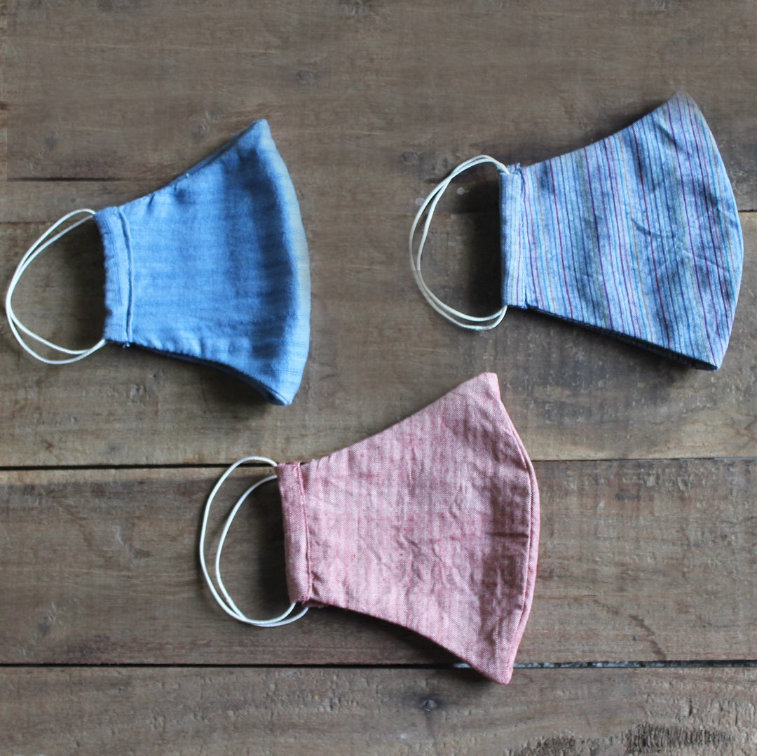 Plain cotton pack of 3 Face mask online available at bebaakstudio.com