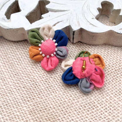 Rangeen floral ear stud