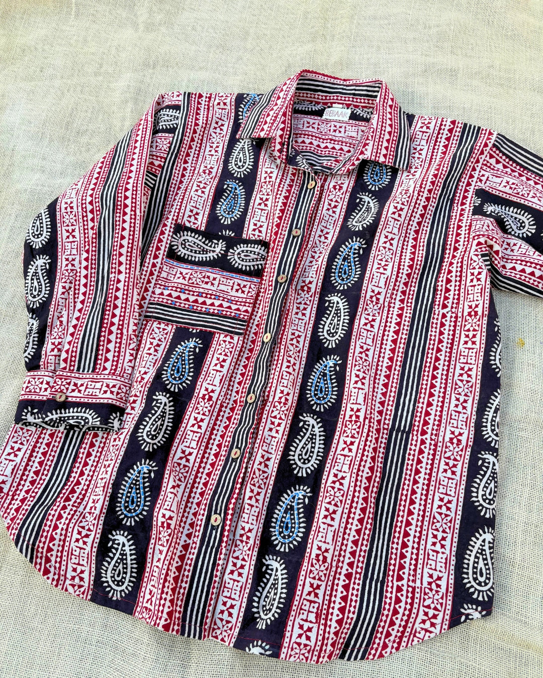 Bagh Oversized hand block print shirt