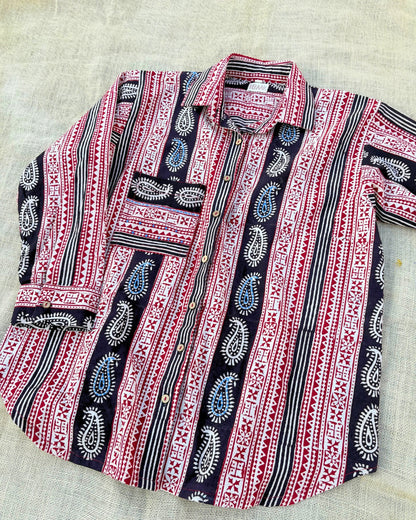 Bagh Oversized hand block print shirt