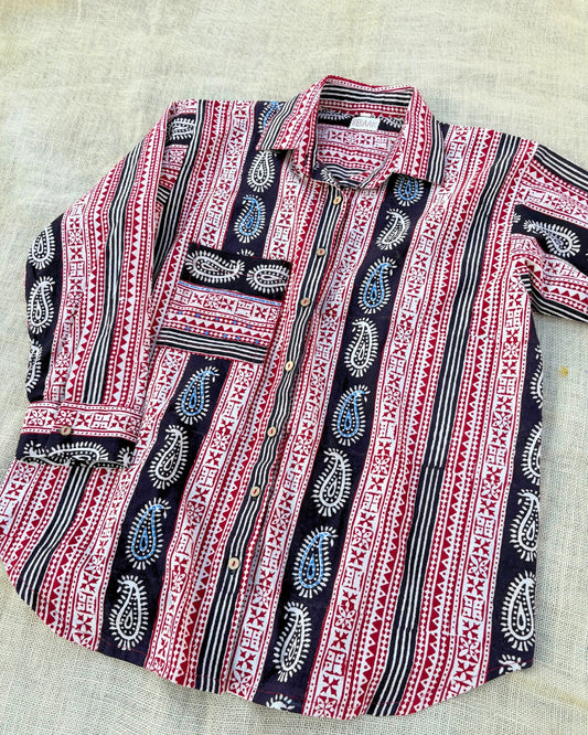 Bagh Oversized hand block print shirt