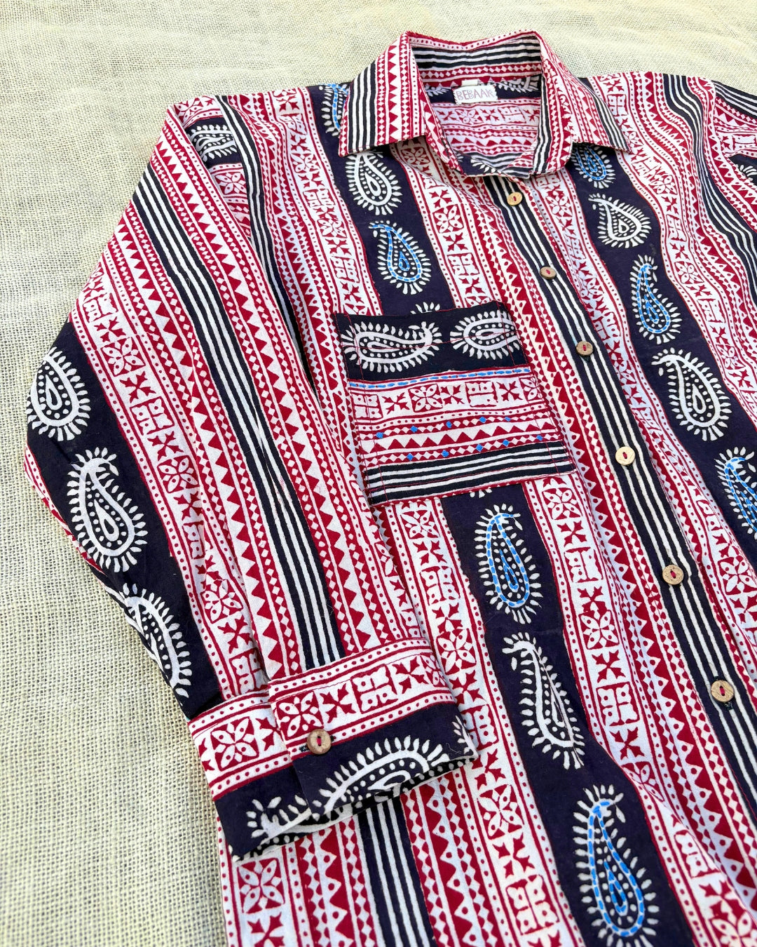 Bagh Oversized hand block print shirt