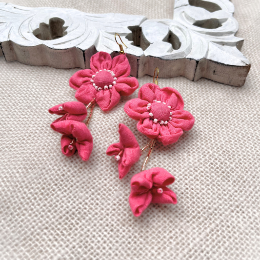 Blush floral dangler