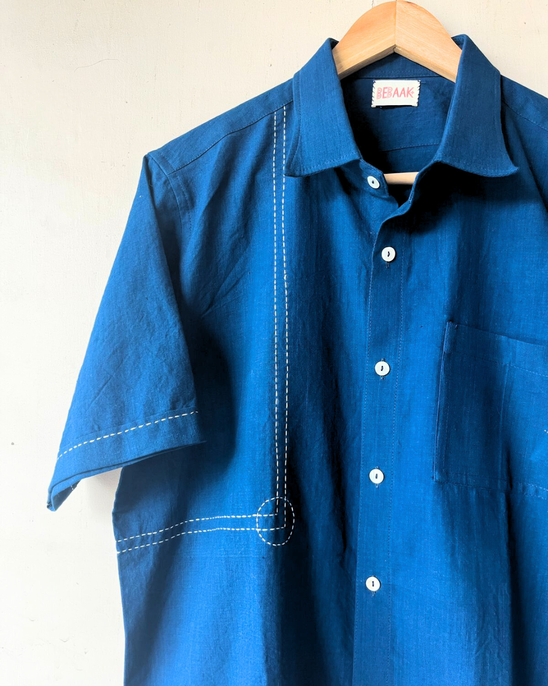 Neer kantha cotton shirt