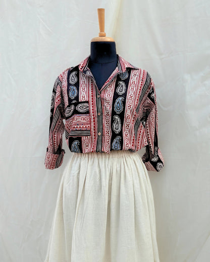 Bagh Oversized hand block print shirt