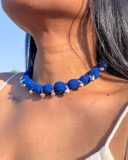 Blue ghunghroo Necklace