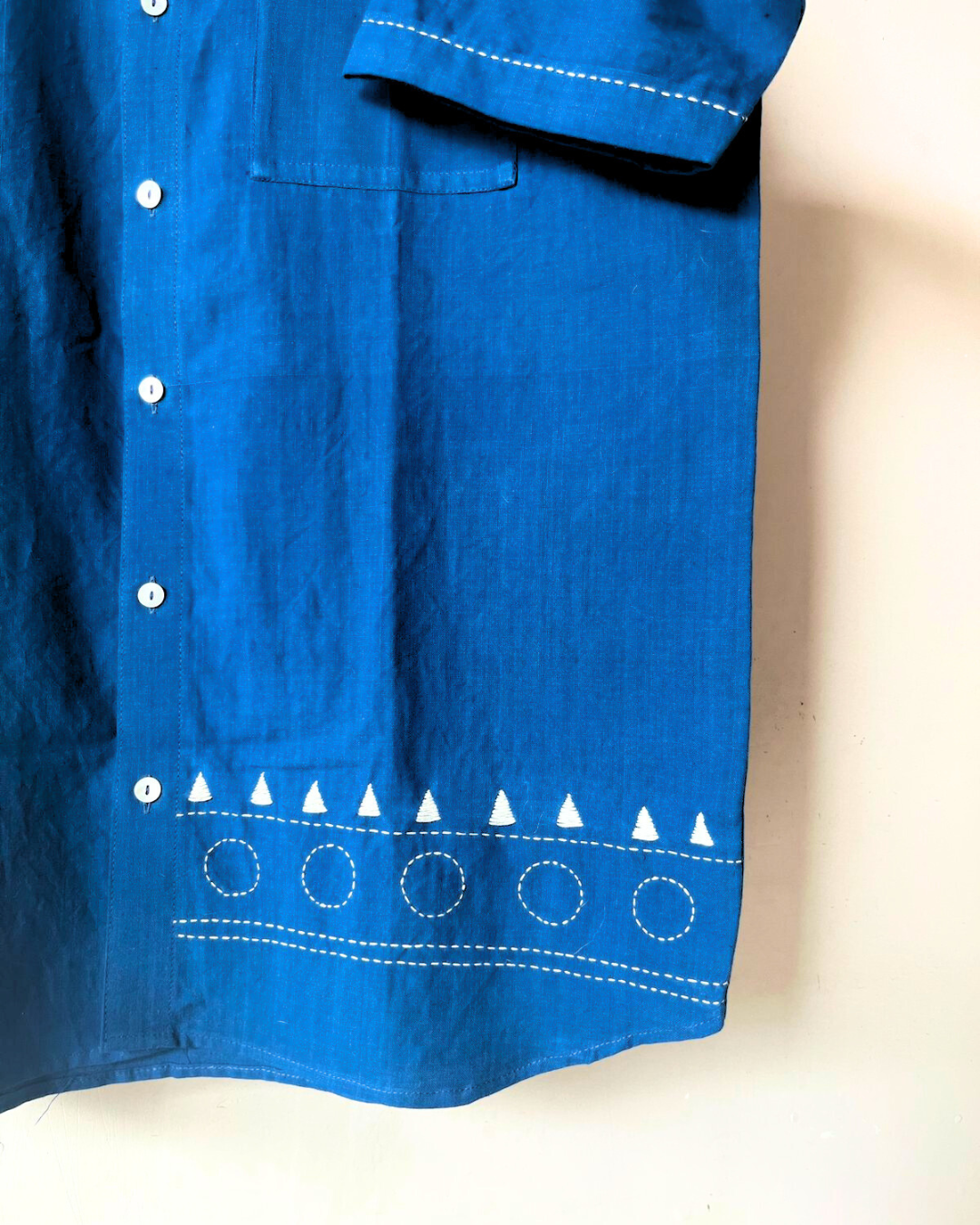 Neer kantha cotton shirt