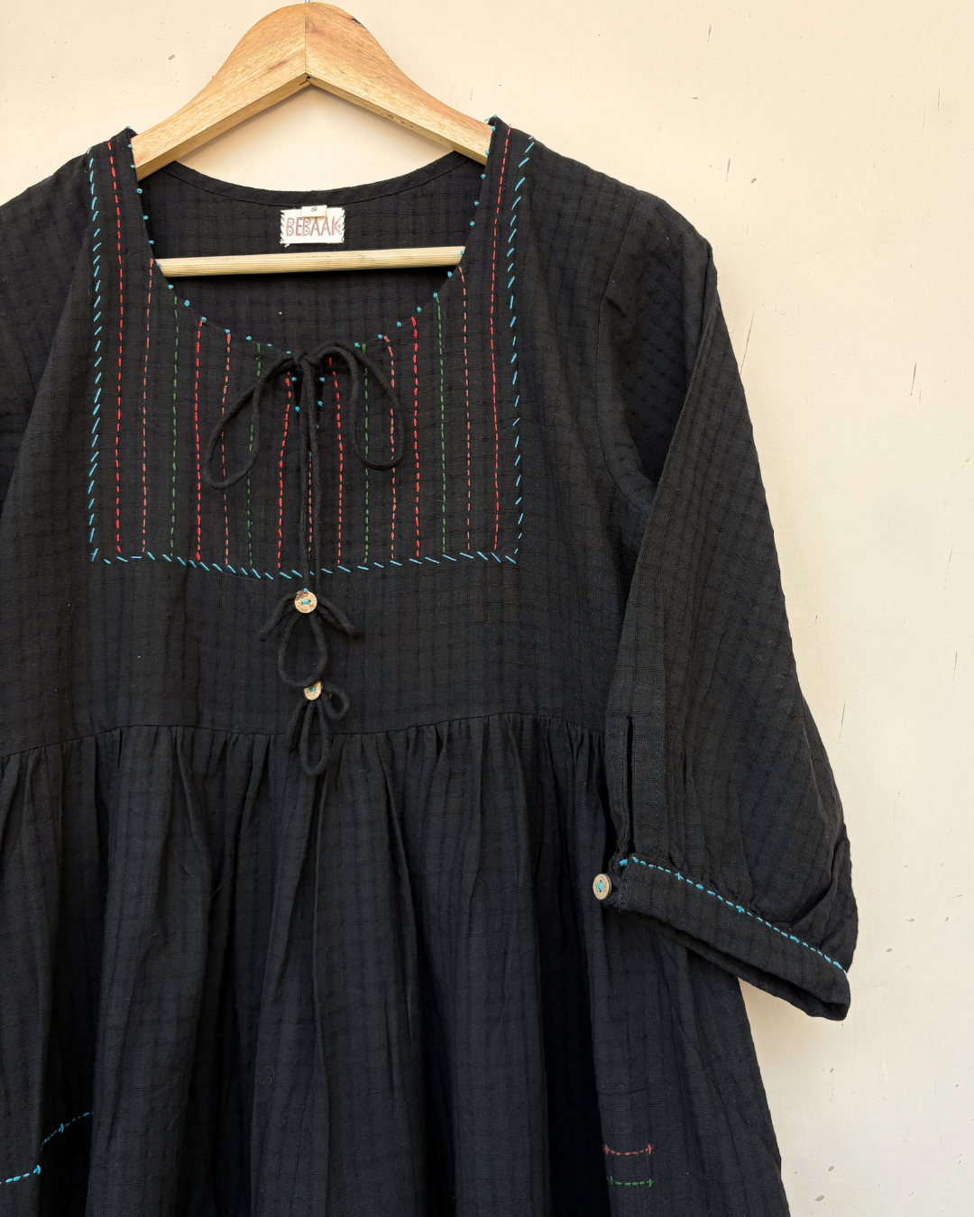 Leyla black tier dress