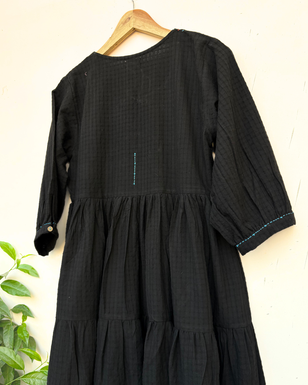 Leyla black tier dress