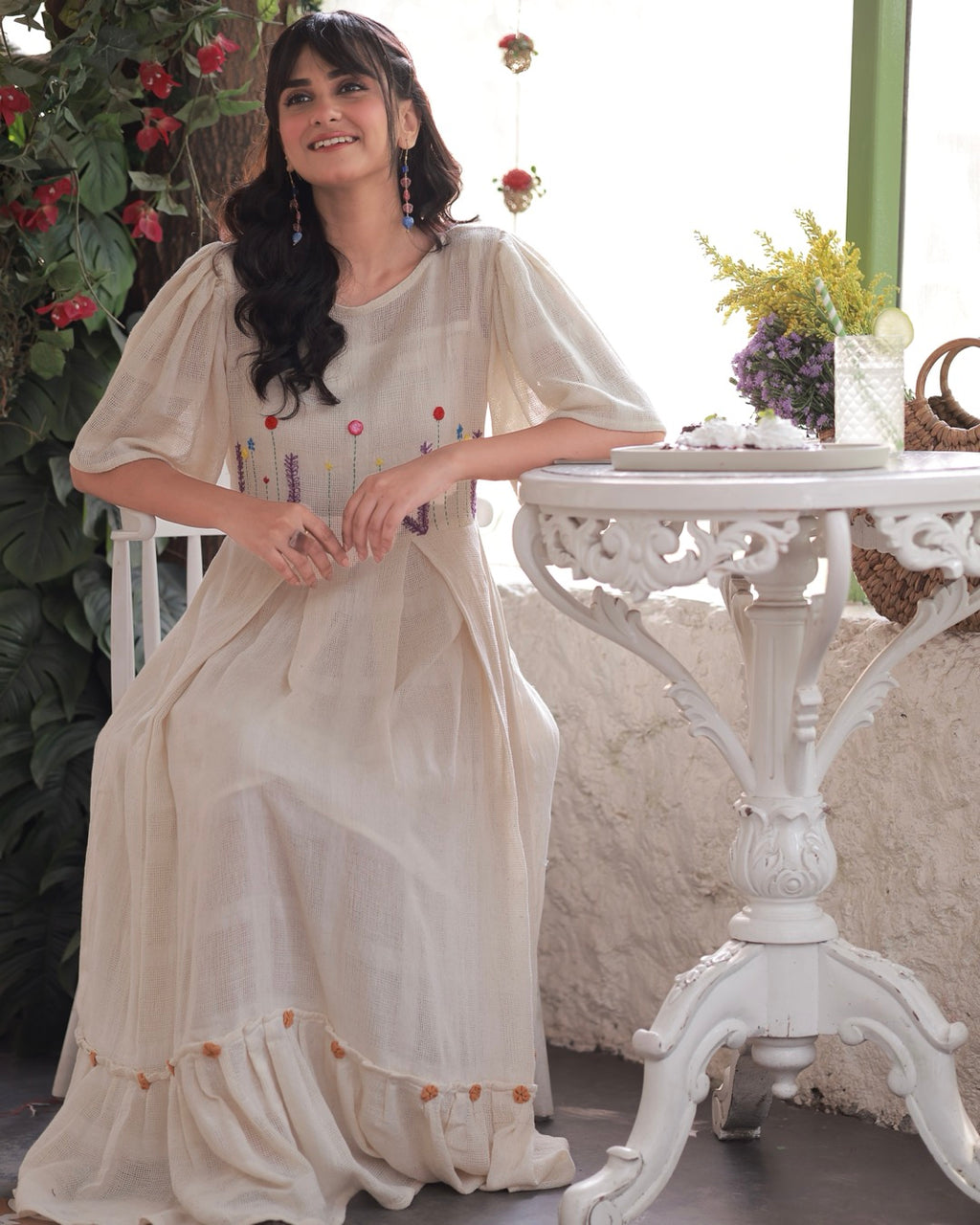 Anna embroidered kora dress