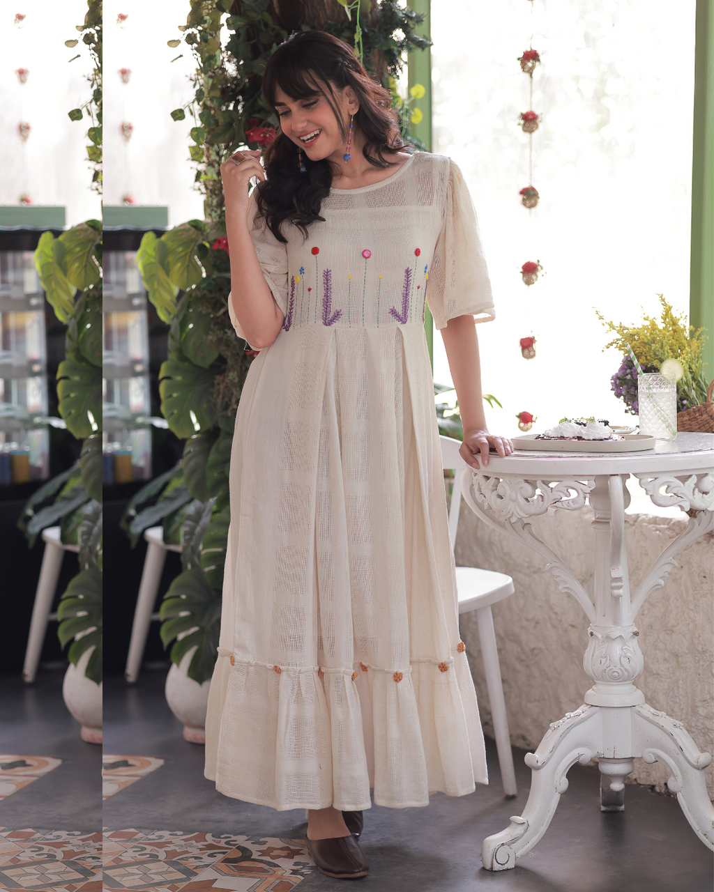 Anna embroidered kora dress