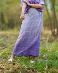 Arya lilac wrap skirt online at bebaakstudio.com
