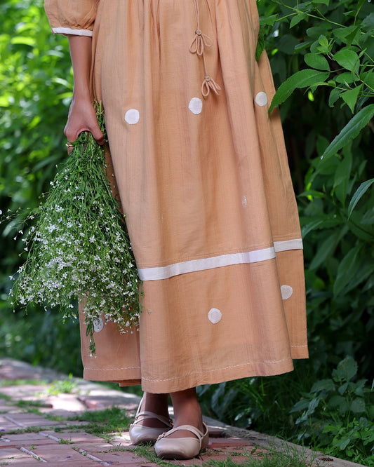 Siennna Beige Handwoven Maxi Dress