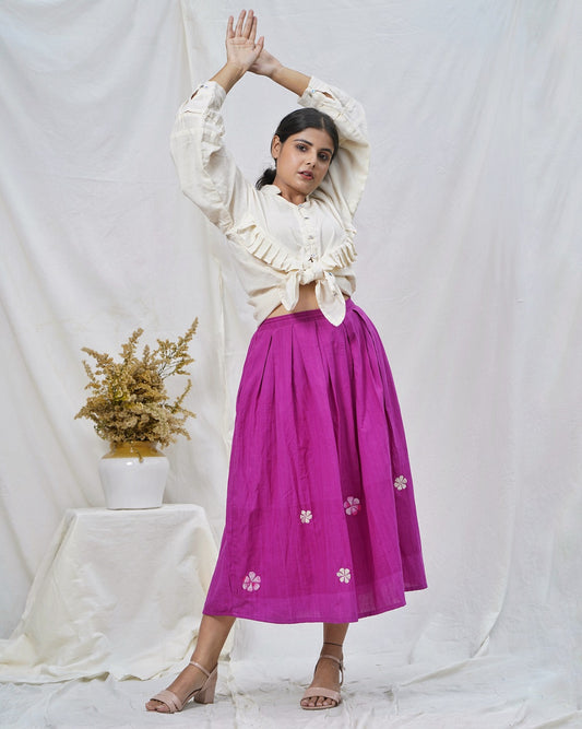 Kora sufi embroidered Skirt Set