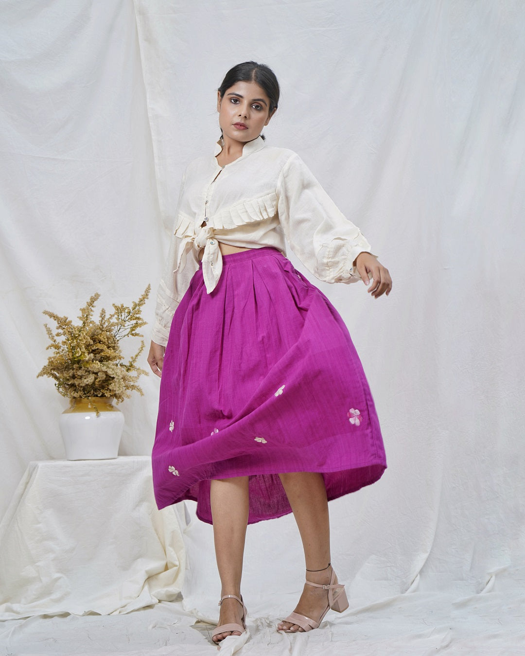Kora sufi embroidered Skirt Set