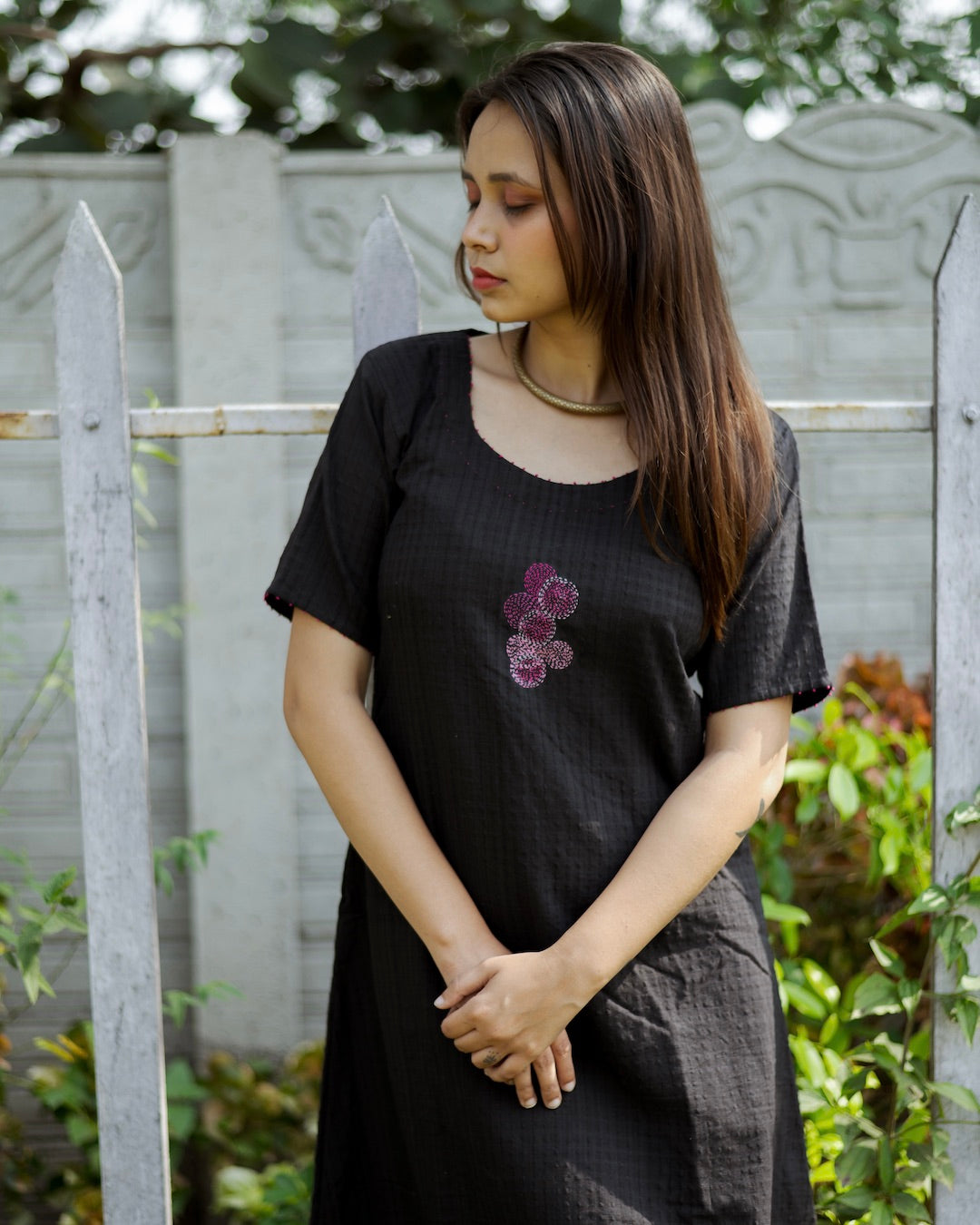 Shop black A line dress online at bebaakstudio.com