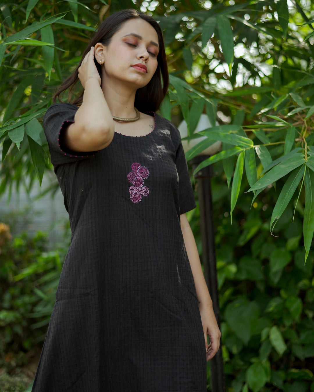 Shop black A line dress online at bebaakstudio.com