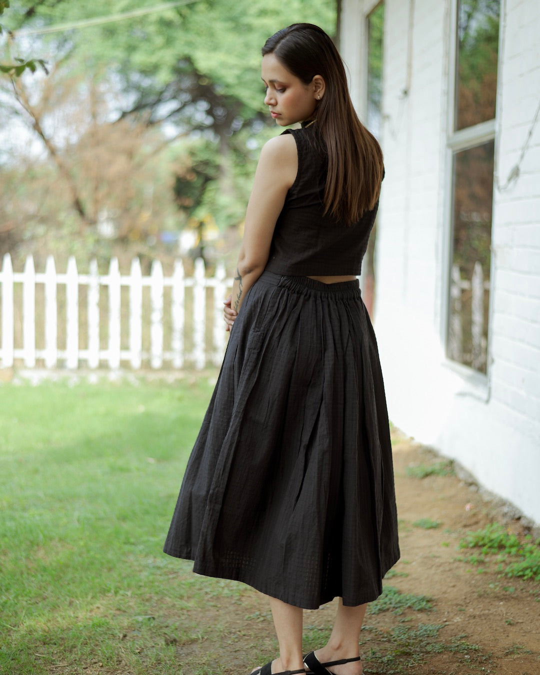 Shop Black skirt set online at bebaakstudio.com