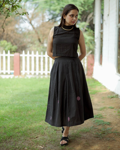 Shop Black skirt set online at bebaakstudio.com