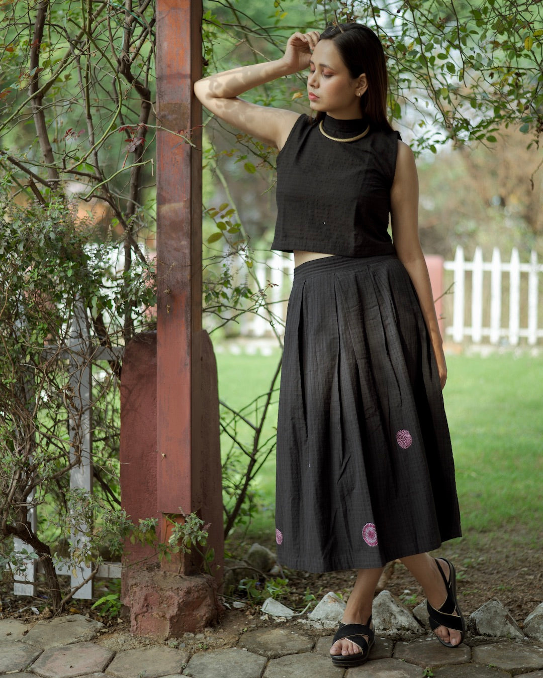 Shop Black skirt set online at bebaakstudio.com