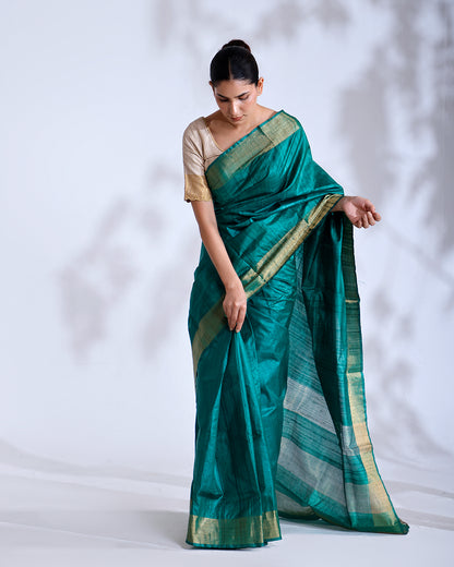 Yamuna Green Kosa Silk Saree
