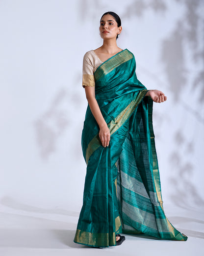 Yamuna Green Kosa Silk Saree