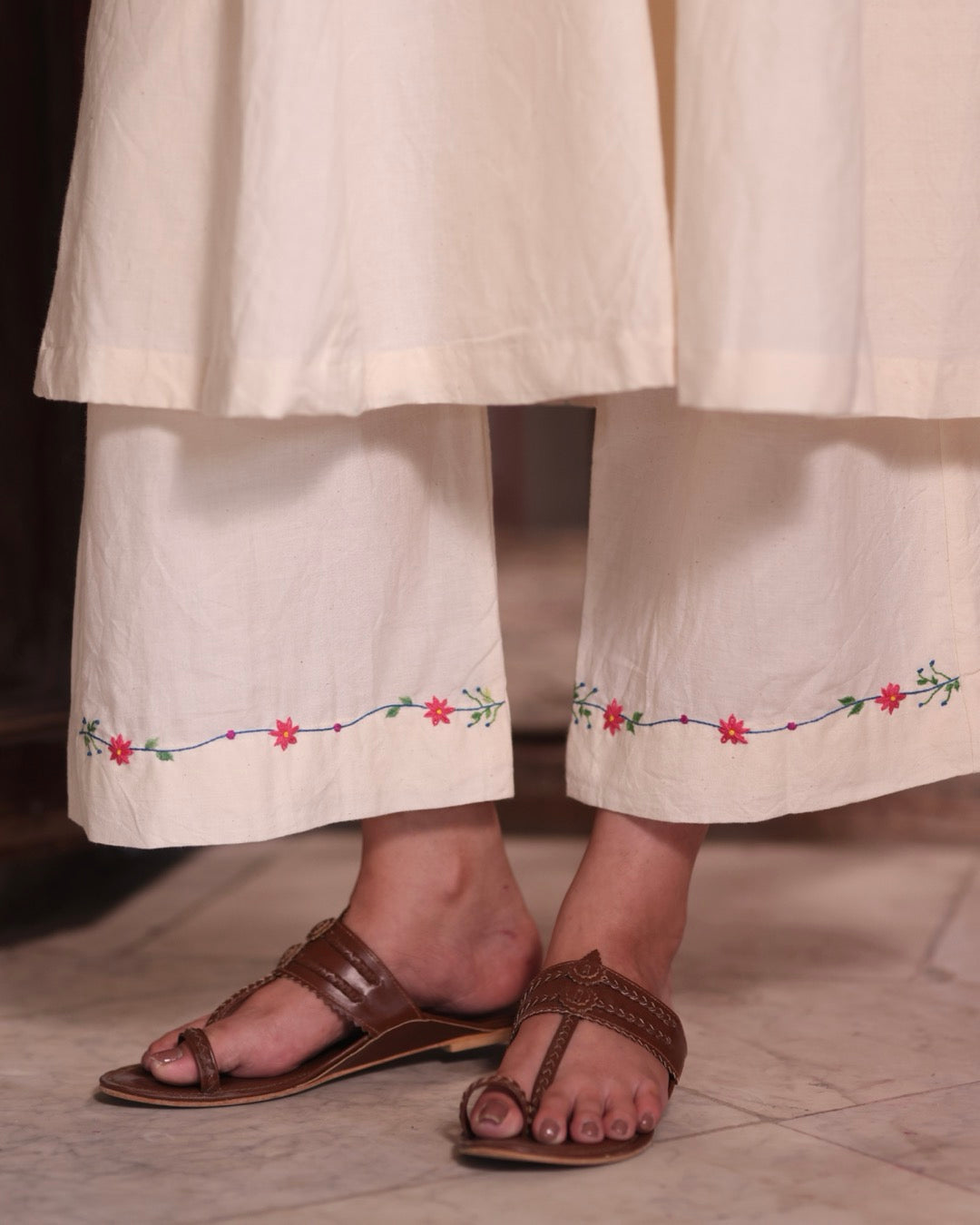 Meera Ivory handwoven kurta set